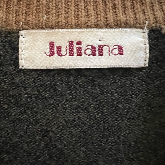 Juliana Vintage Floral Cardigan Shoulder Pads Embellished Roses Cottagecore M - Picture 3 of 4